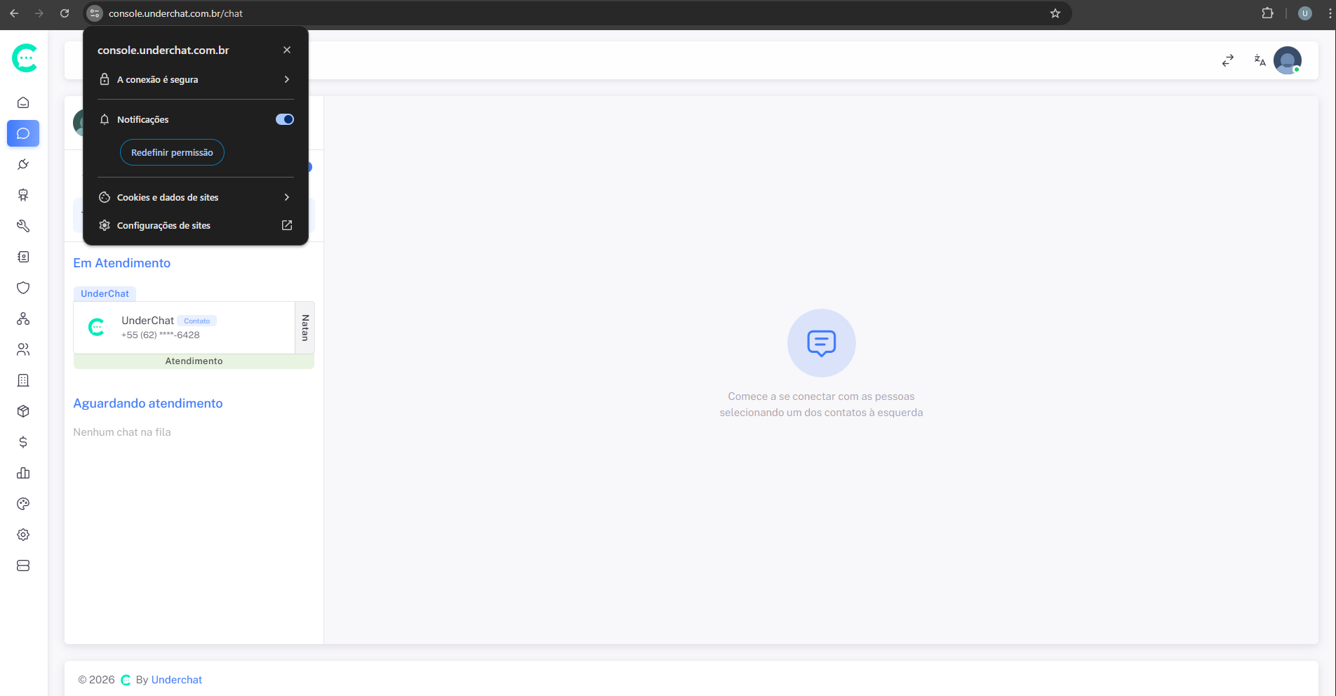 Permitindo notificações no navegador