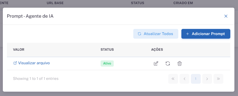 Arquivo adicionado com status ativo
