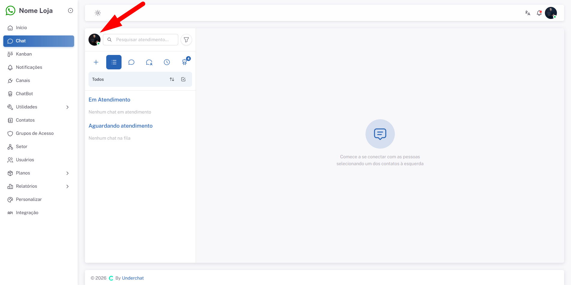 Acessar configurações da notificação