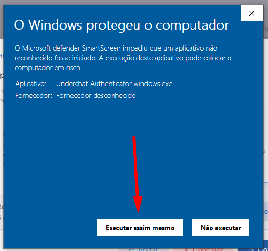Executar assim mesmo